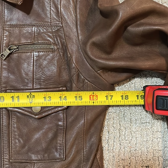 Banana Republic Leather Fitted Jacket - Picture 9 of 13